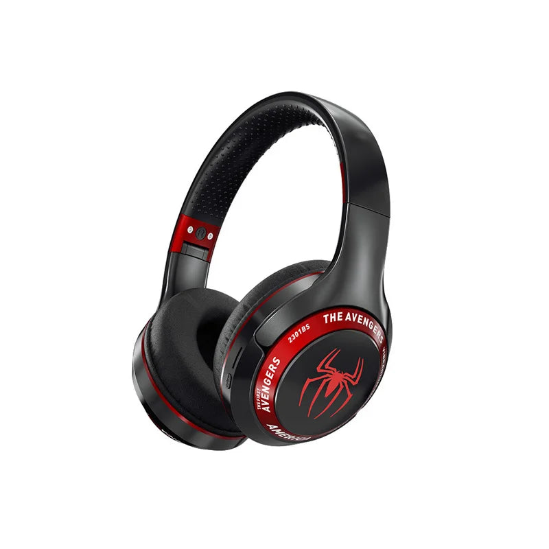 Marvel Spider-Man Bluetooth Headphones, Foldable, Noise Cancelling, HIFI Stereo Gaming Headset