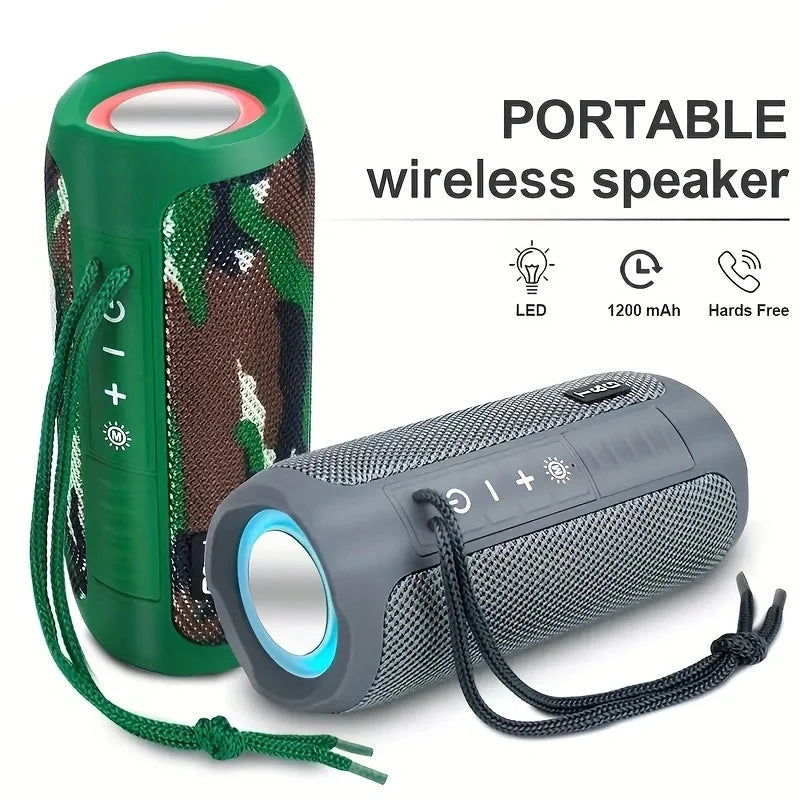 TG227 Waterproof Portable Speaker with Lamp, USB/TF/FM, Outdoor, Music Player