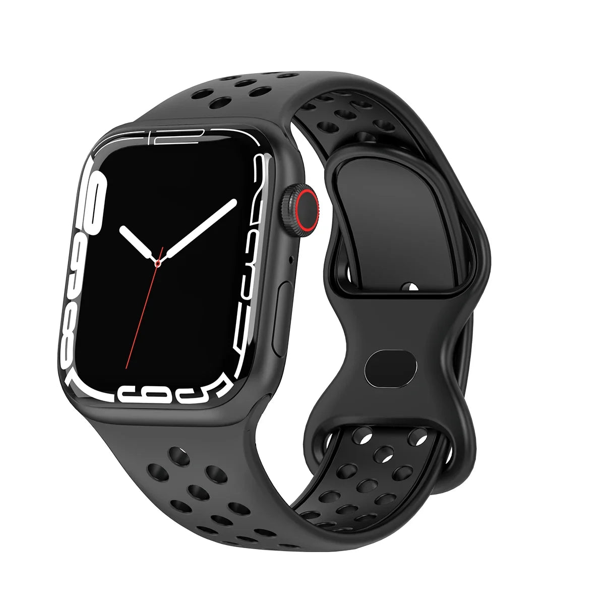 Silicone Sports Strap for Apple Watch (38mm-49mm)