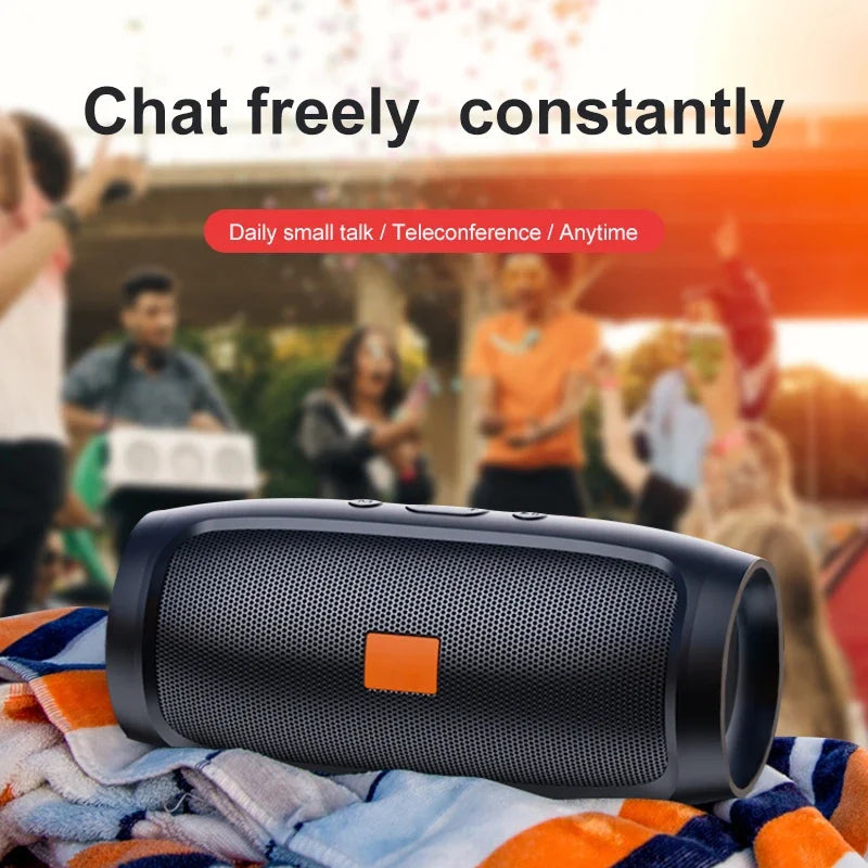 TF USB Bluetooth Speaker, Dual Stereo, Outdoor, FM Voice Broadcast, Portable Subwoofer