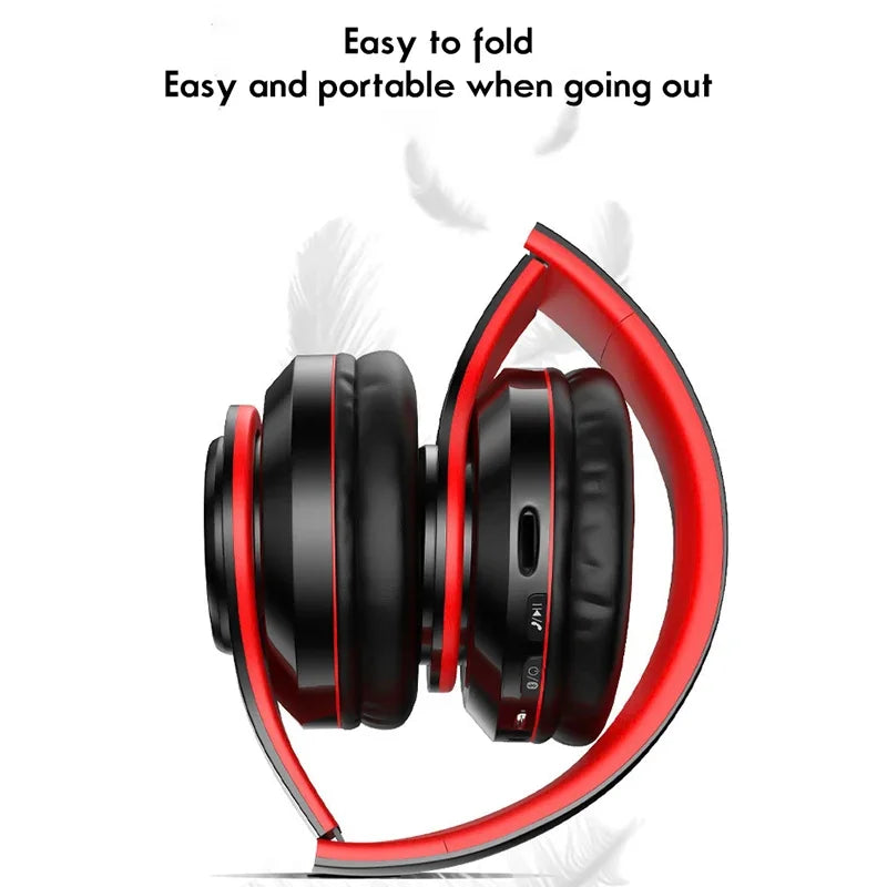 B39 Wireless Headset, Over-Ear, HiFi Stereo, Foldable, Gaming & Travel Headphones