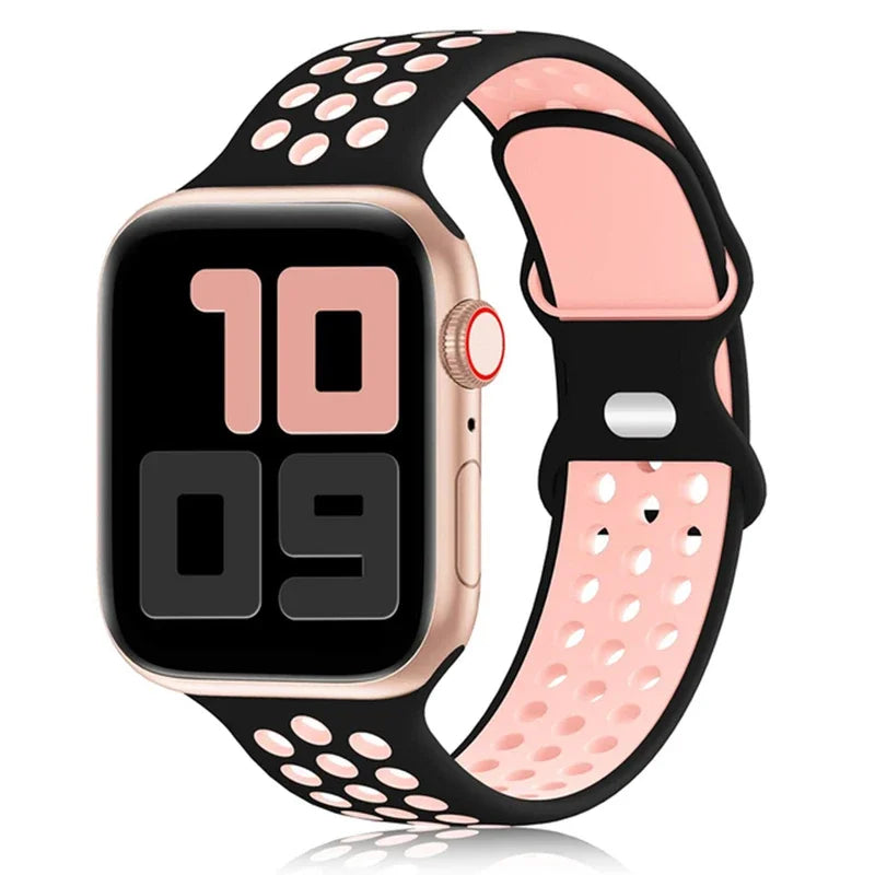 Silicone Sports Strap for Apple Watch (38mm-49mm)