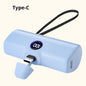 Portable Fast Charge Power Bank with Built-in Cable for iPhone & Samsung