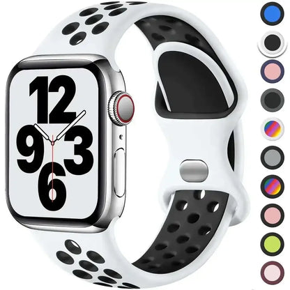 Silicone Sports Strap for Apple Watch (38mm-49mm)