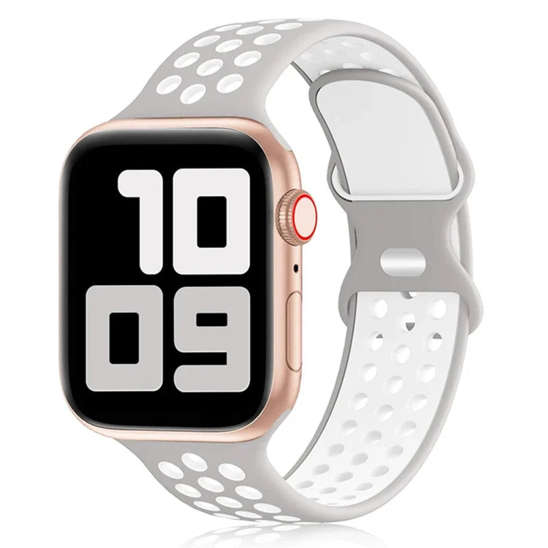 Silicone Sports Strap for Apple Watch (38mm-49mm)