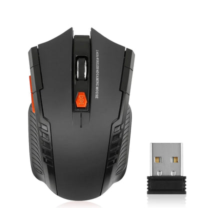 2.4G Wireless Mouse, 1600DPI, 6 Buttons, USB Receiver, for PC/Laptop