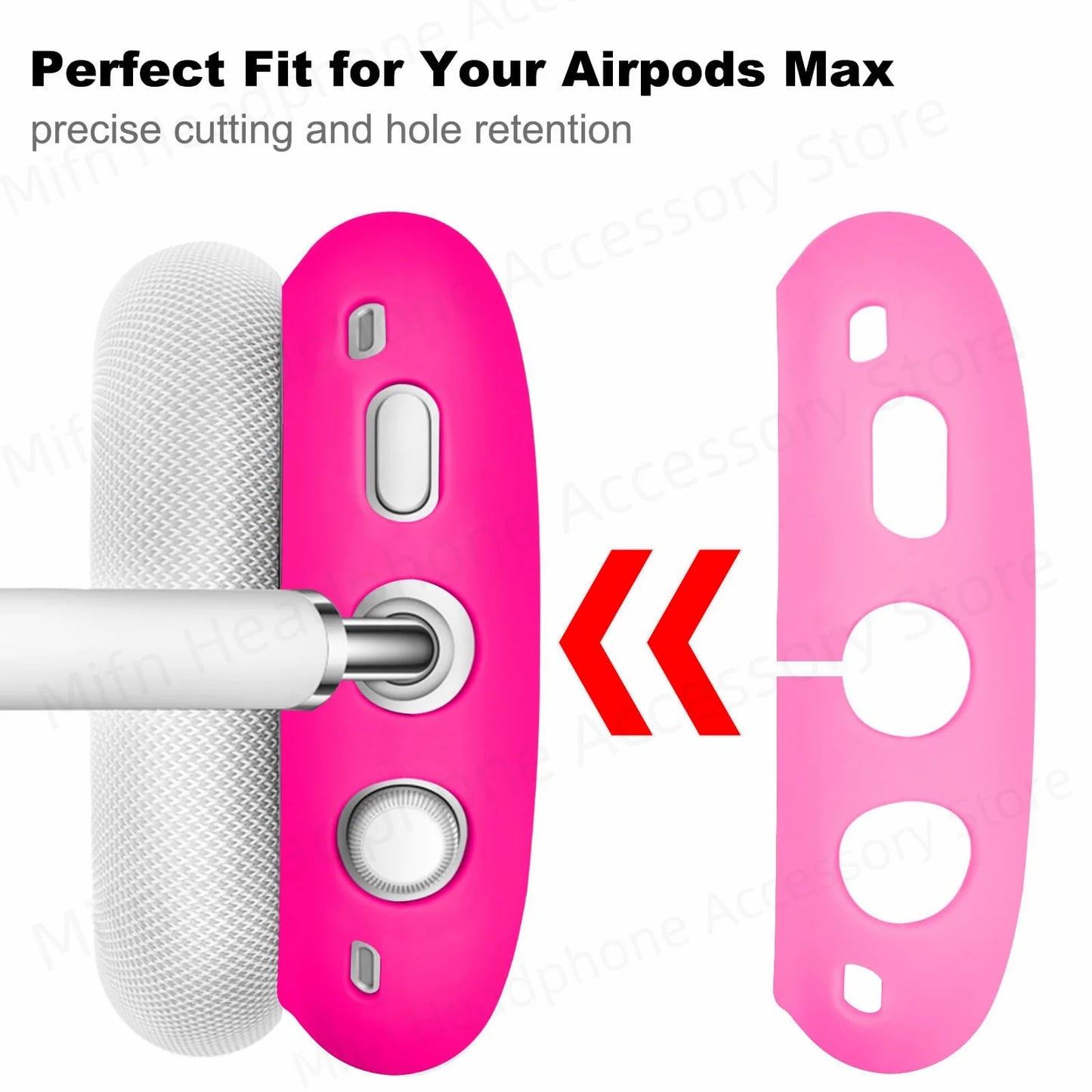 3-in-1 Headset Protector for AirPods Max, Soft Silicone, Scratch-Resistant Case