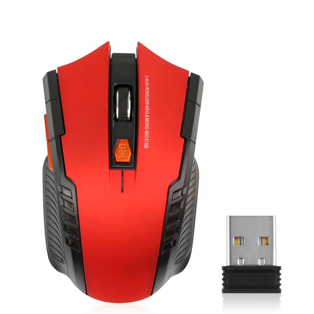 2.4G Wireless Mouse, 1600DPI, 6 Buttons, USB Receiver, for PC/Laptop