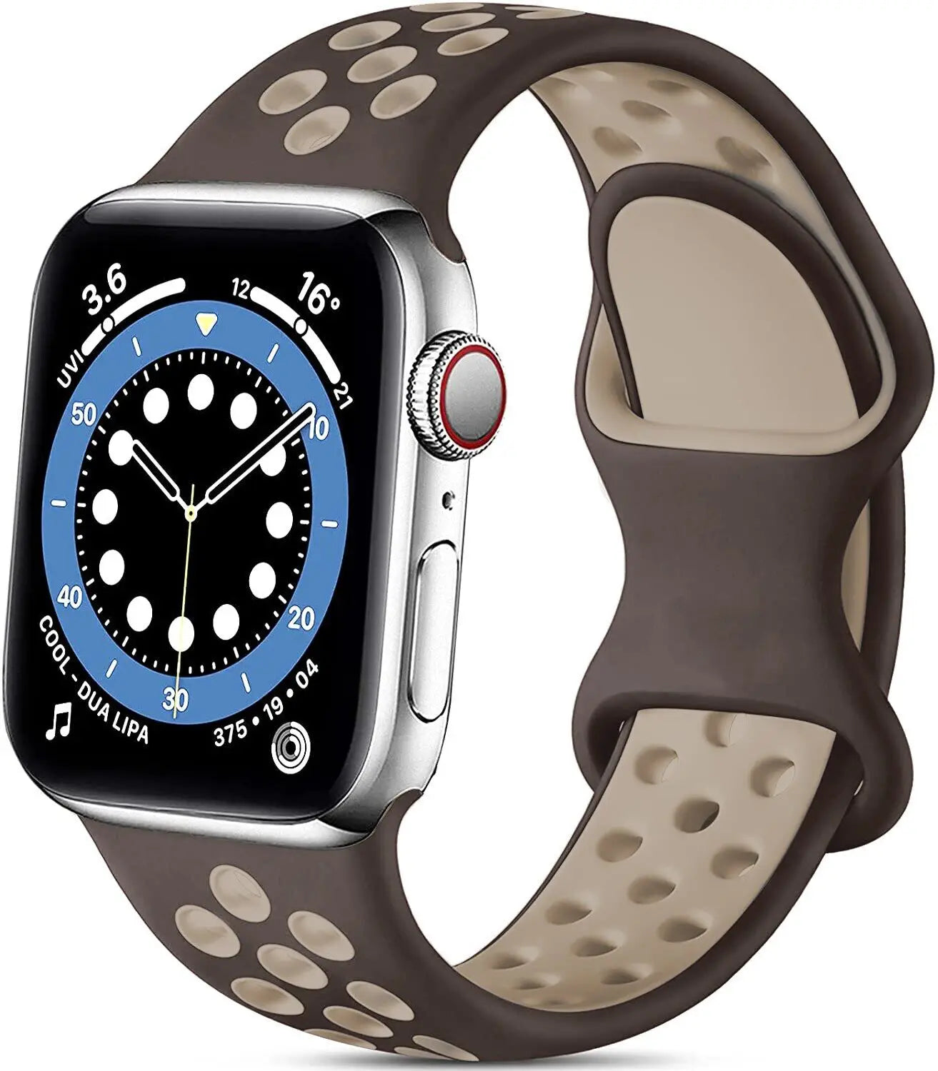 Silicone Sports Strap for Apple Watch (38mm-49mm)