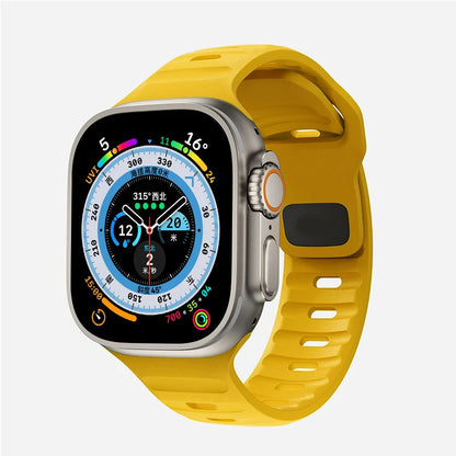 Soft Silicone Sport Strap for Apple Watch (38mm-49mm)