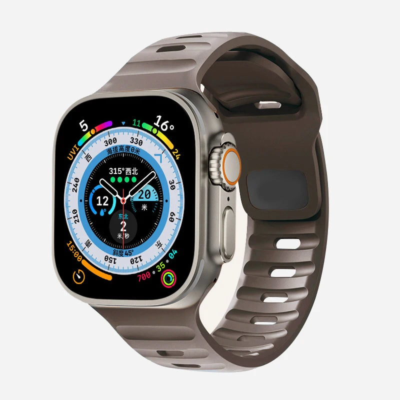 Soft Silicone Sport Strap for Apple Watch (38mm-49mm)