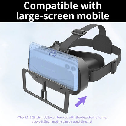 VR Glasses, 3D Virtual Reality Headset, Smart Goggles for Smartphones & Gaming