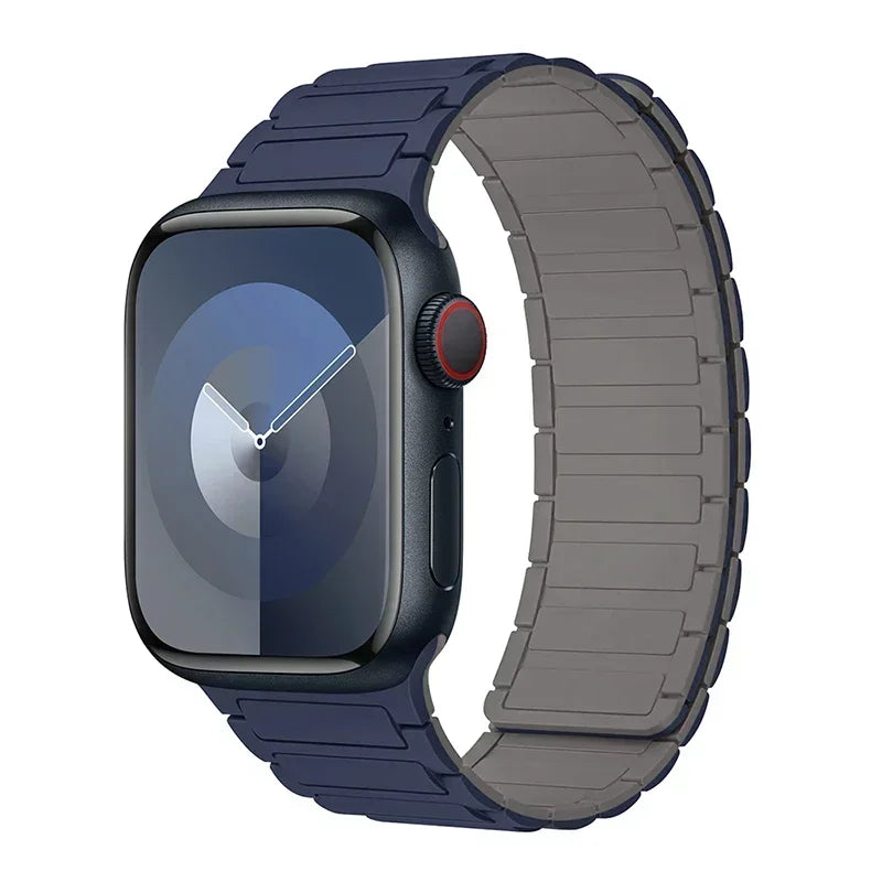 Magnetic Silicone Loop for Apple Watch Bands (38mm-49mm)