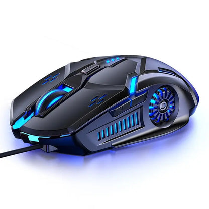 Silver Eagle G5 Wired Mouse, 6 Keys, Luminous, Mute, E-Sports for Gaming