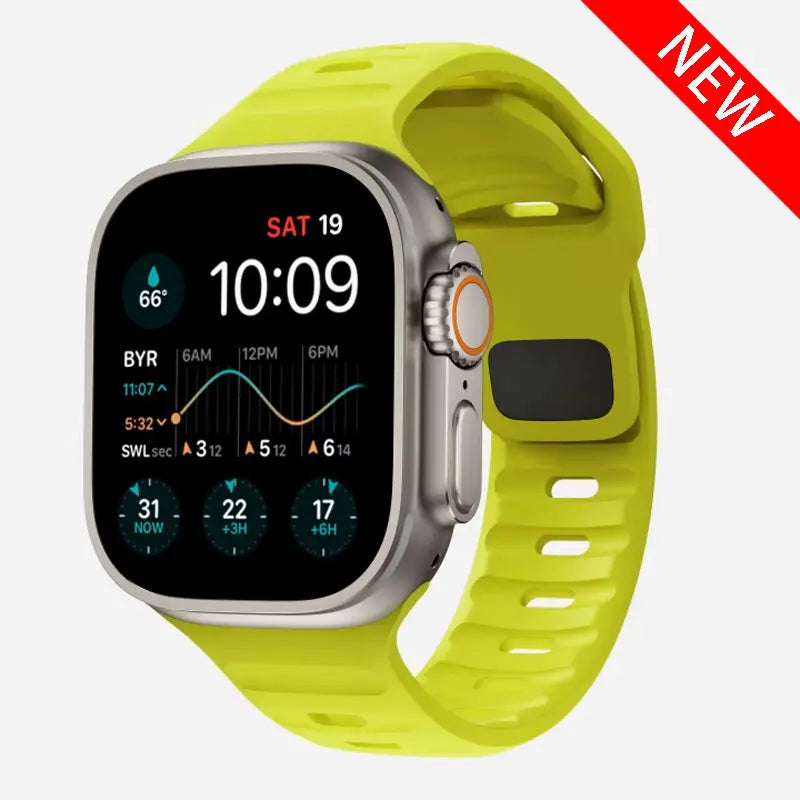 Soft Silicone Sport Strap for Apple Watch (38mm-49mm)