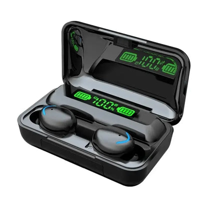 F9 Wireless Bluetooth Earbuds, TWS, Waterproof, Digital Display, Large Capacity Case