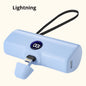 Portable Fast Charge Power Bank with Built-in Cable for iPhone & Samsung