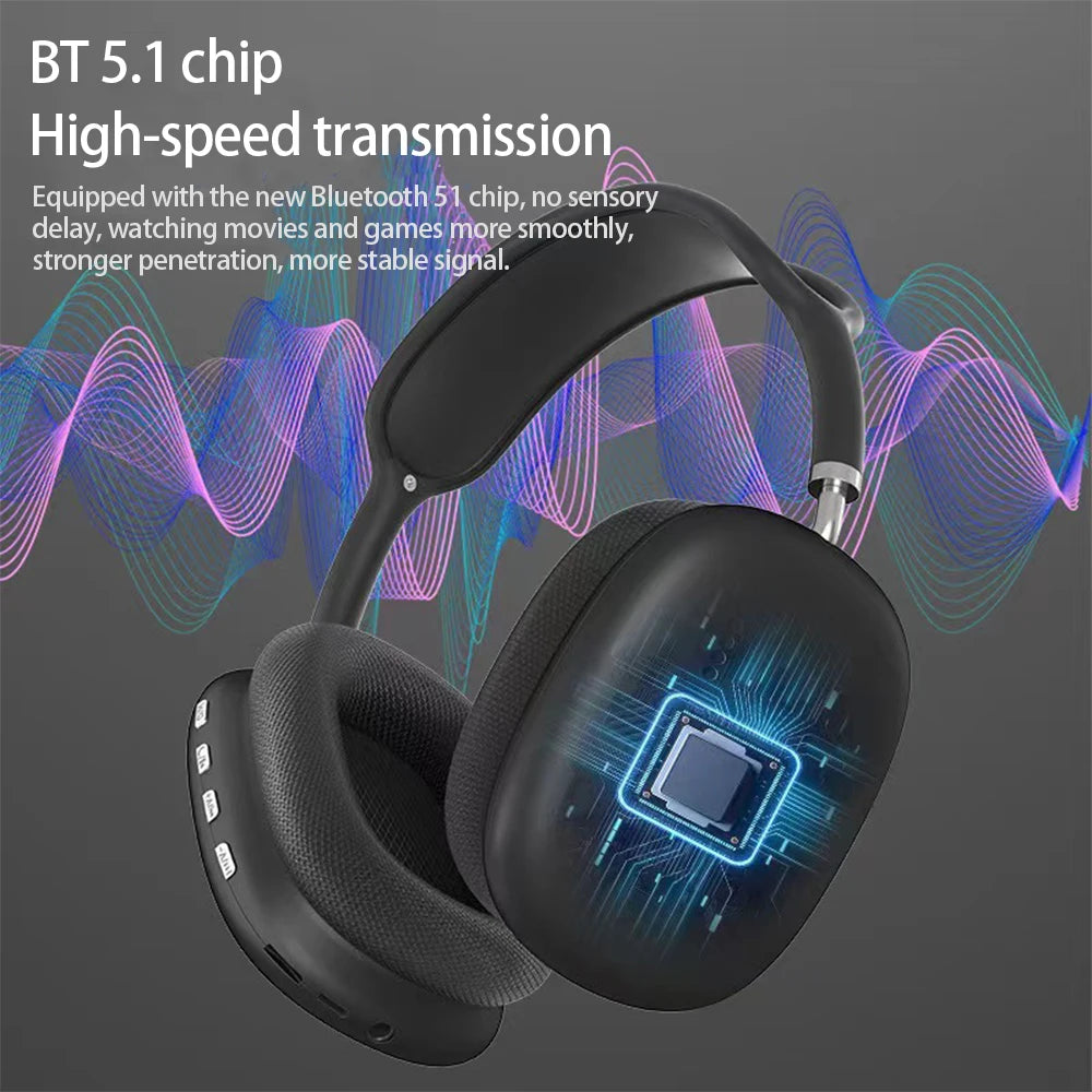 P9 Wireless Bluetooth Gaming Headset with Mic & Noise Cancelling