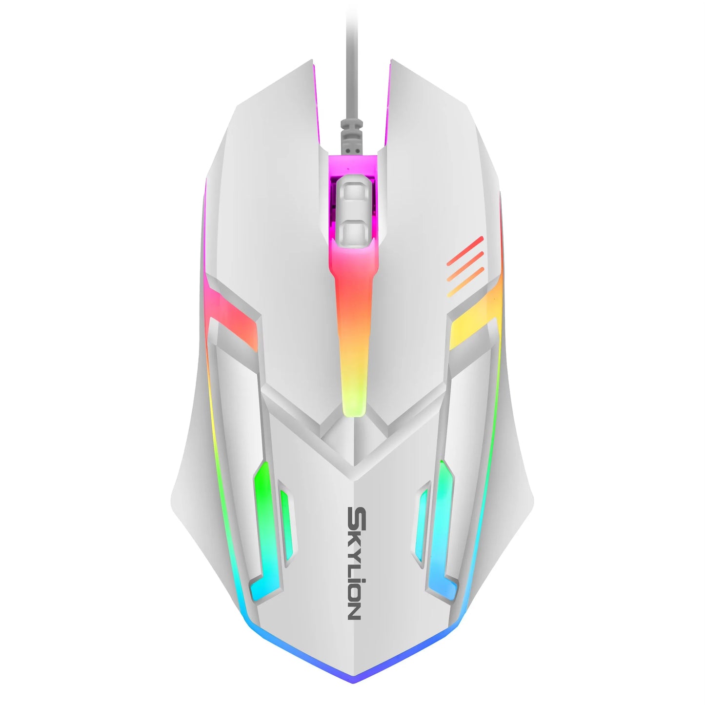 F1 Wired Mouse, 3 Keys, Colorful Lighting, Gaming & Office for Windows & macOS