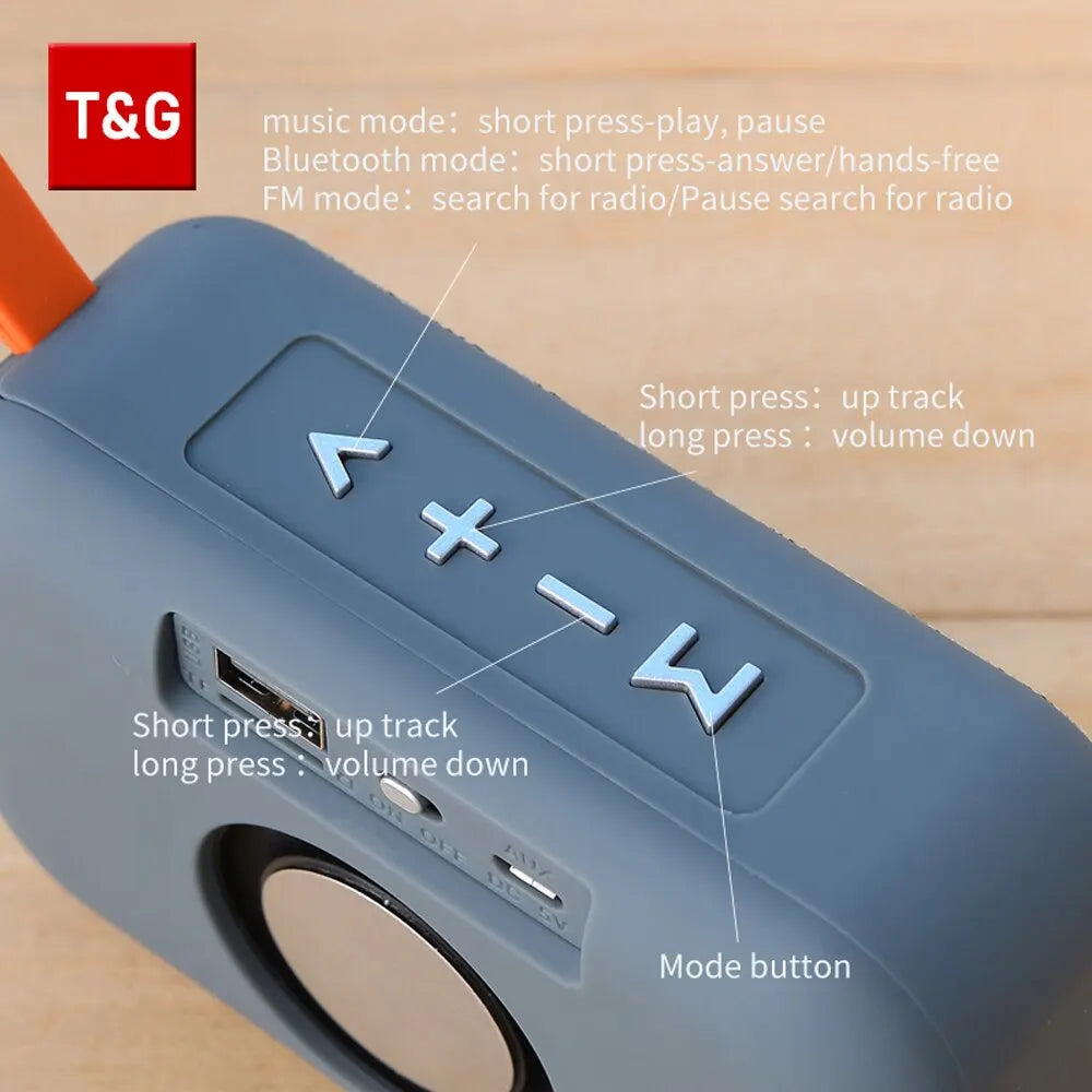 TG506 Portable Wireless Soundbar, Bluetooth 5.0, HIFI, TF Card, FM, Waterproof