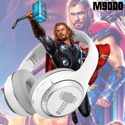 Marvel Spider-Man Bluetooth Headphones, Foldable, Noise Cancelling, HIFI Stereo Gaming Headset