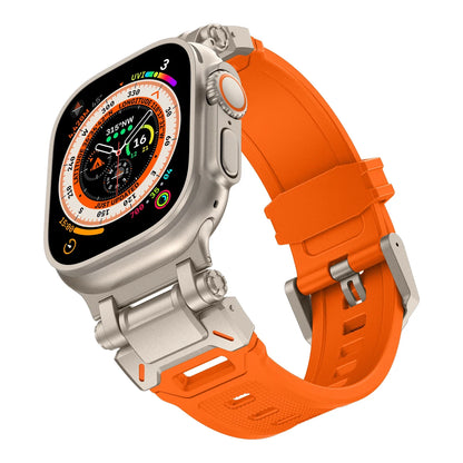 Rugged Metal & Silicone Strap for Apple Watch Ultra 2 (49mm-42mm)